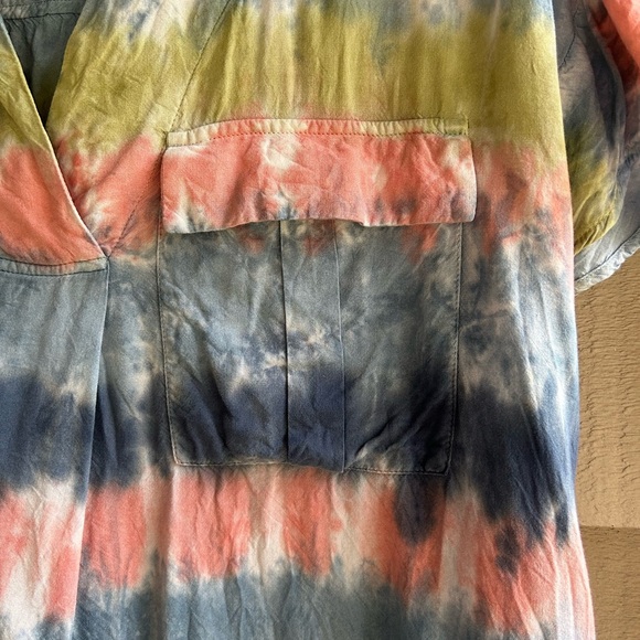 Caffe Marrakesh  top tie dye in pale tones Sz M - Picture 3 of 4